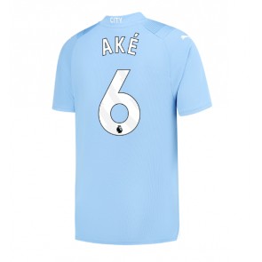 Manchester City Nathan Ake #6 Replika Hjemmebanetrøje 2023-24 Kortærmet